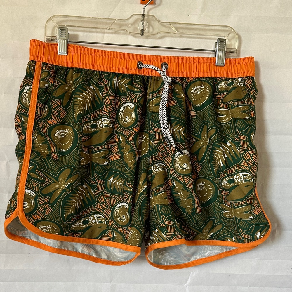 Men’s Maamgic Swim Shorts – Green Floral – Medium